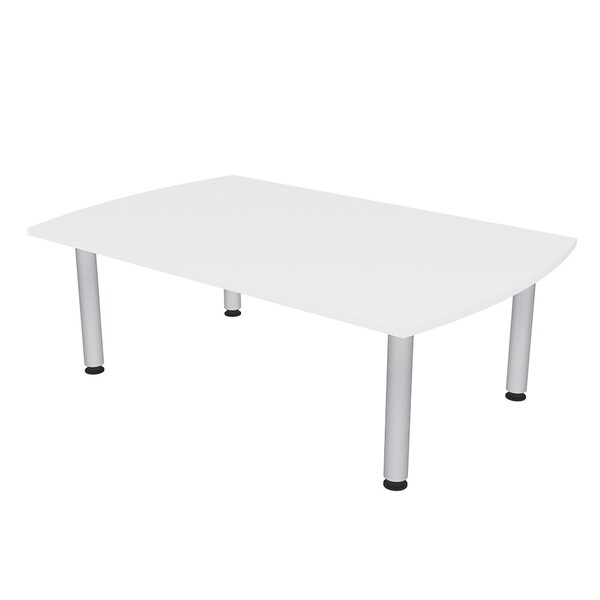 45.25 in W, 71.5 in L, 29 in H, Engineered Wood Top, White
